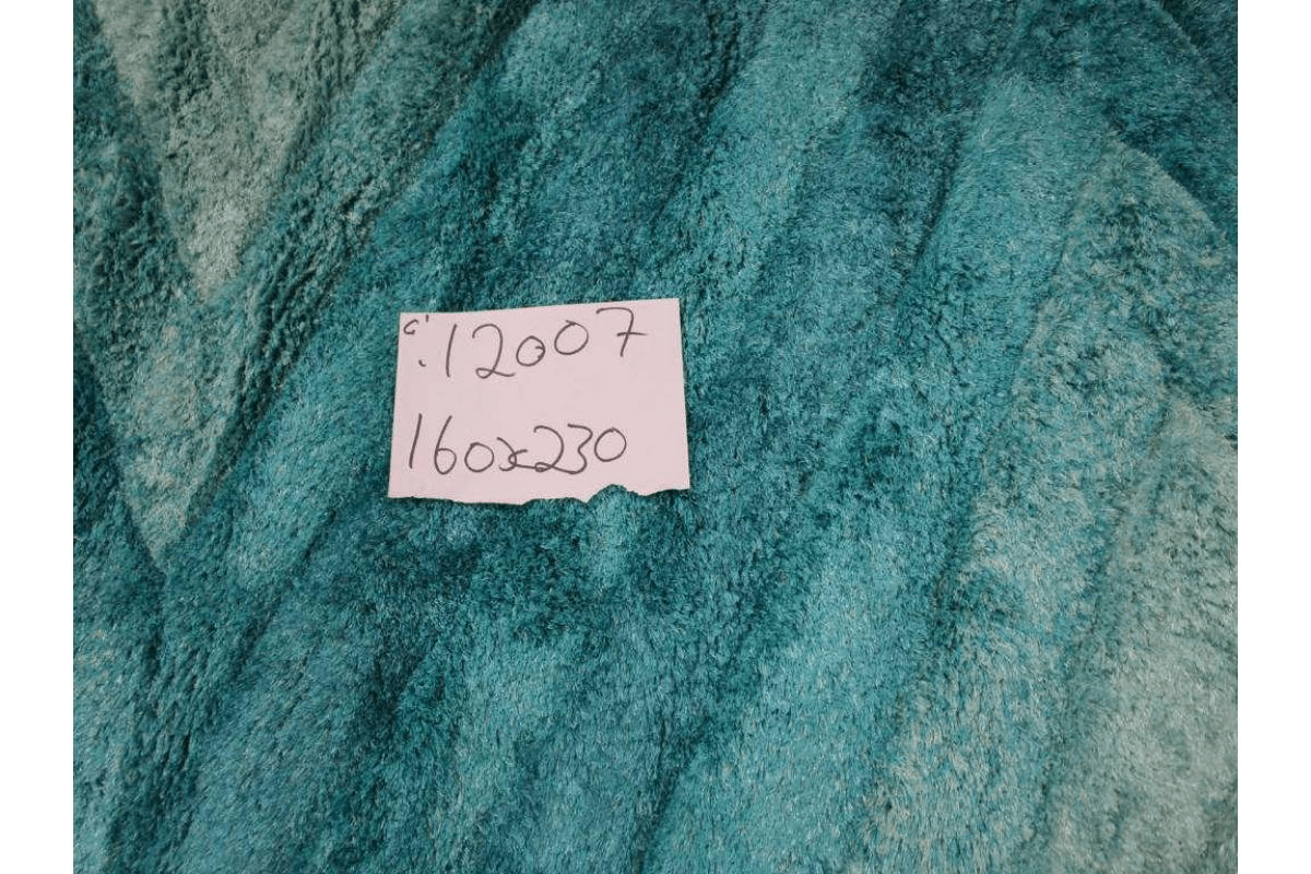 Carpet Polyester Soft & Silk Shaggy 3d Turqouise