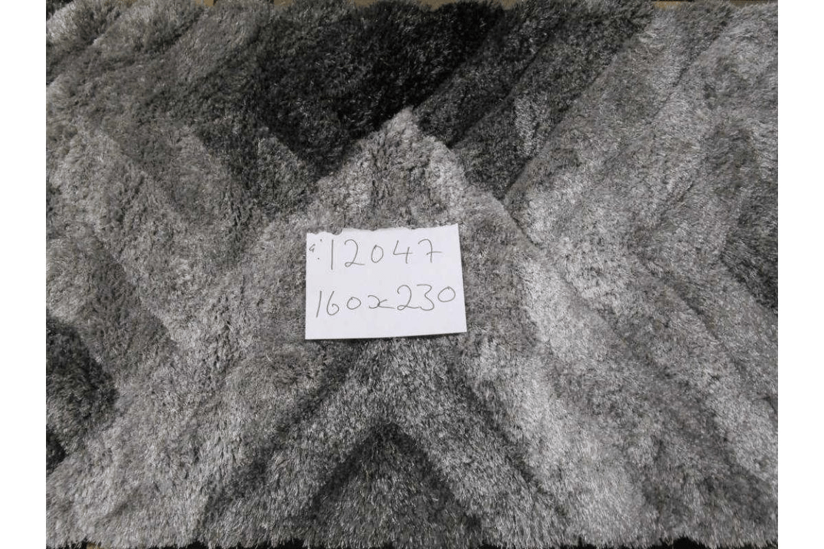 Carpet Polyester Soft & Silk Shaggy 3d Grey