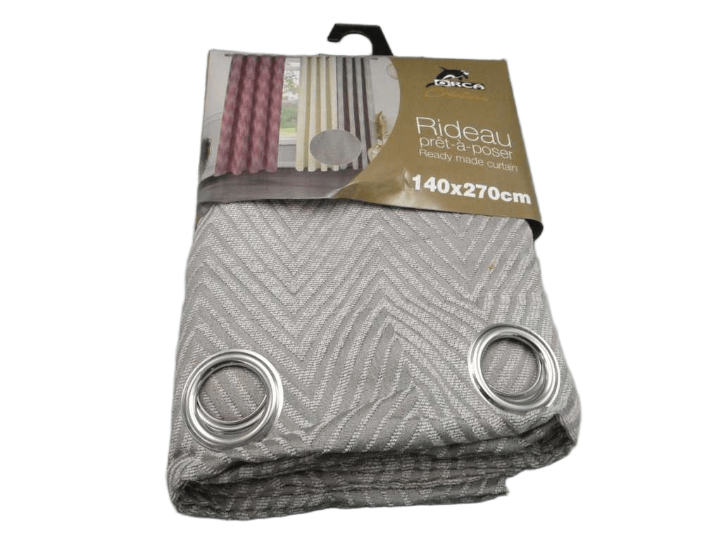 Curtain Jacquard Window Curtain 8 Rings 100% Polyester 190gsm 44x28x48