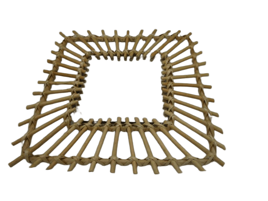 Mirror Square Rattan 40x40