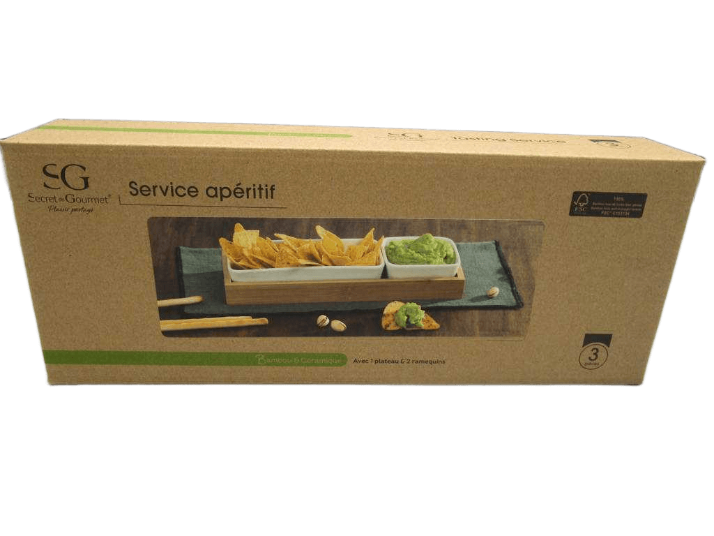 Box Bamboo Aperitif Set 3p