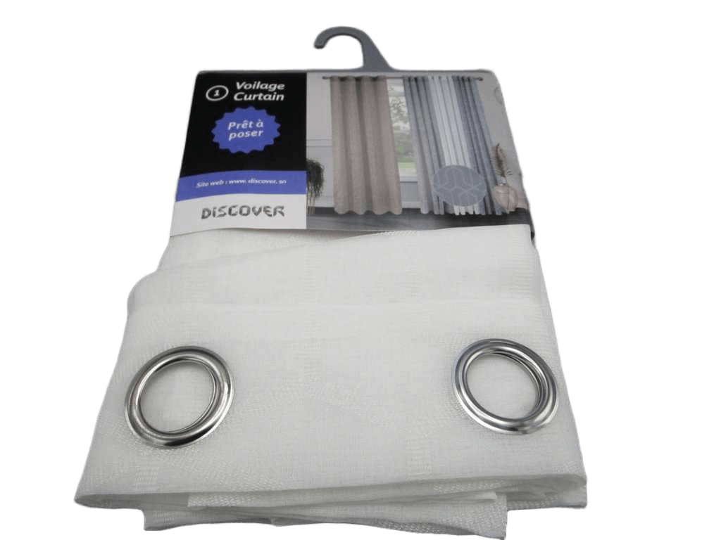 Curtain Printing Voile Window Curtain 8 Rings 100% Polyester 85gsm 43x28x27