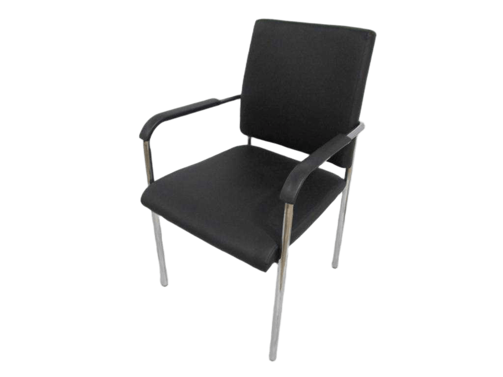 Office Chair Pvc Clr Black