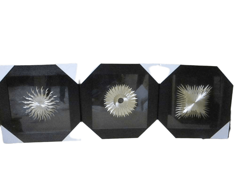 Frame Set Of 3 Black 60*60