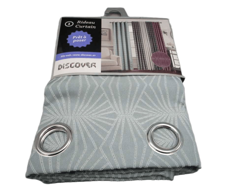 Curtain Jacquard Window Curtain 8 Rings 100% Polyester 160gsm 44x28x38