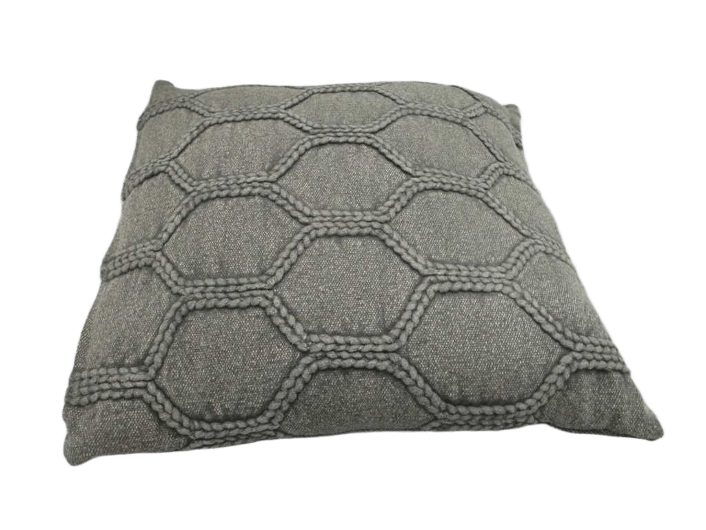 Cushion 45x45 Cm Cushion Cover-100% Cotton, Cushion Shell-100% Polypropylene Filling - 100% Polyerster 400grs Filling Vaccum Packing Applique + Stone & Enzyme Wash