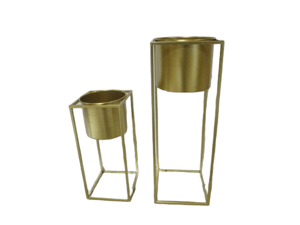 Flower Pot Set Of 2 Flower Rack Iron 24*69cm / 21*49cm