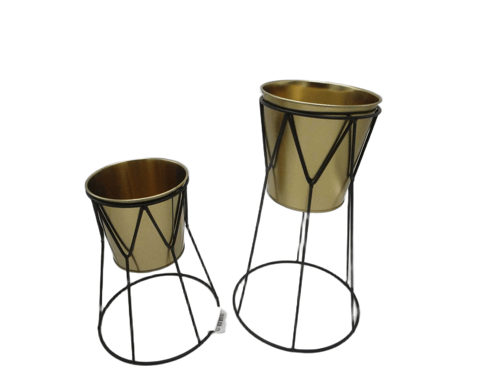 Flower Pot 2pcs 20/29cm Gold