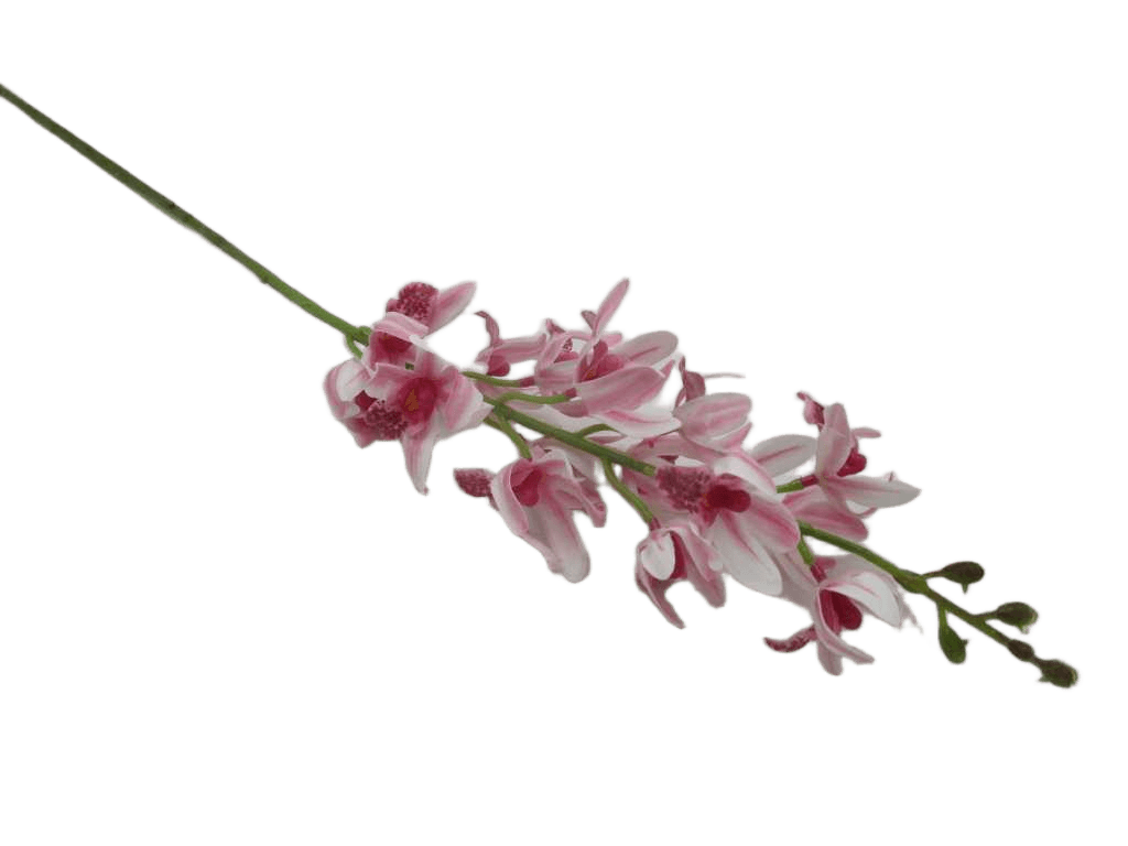 Artificial 78cm Single Real Touch Cymbidium X 15 Flower