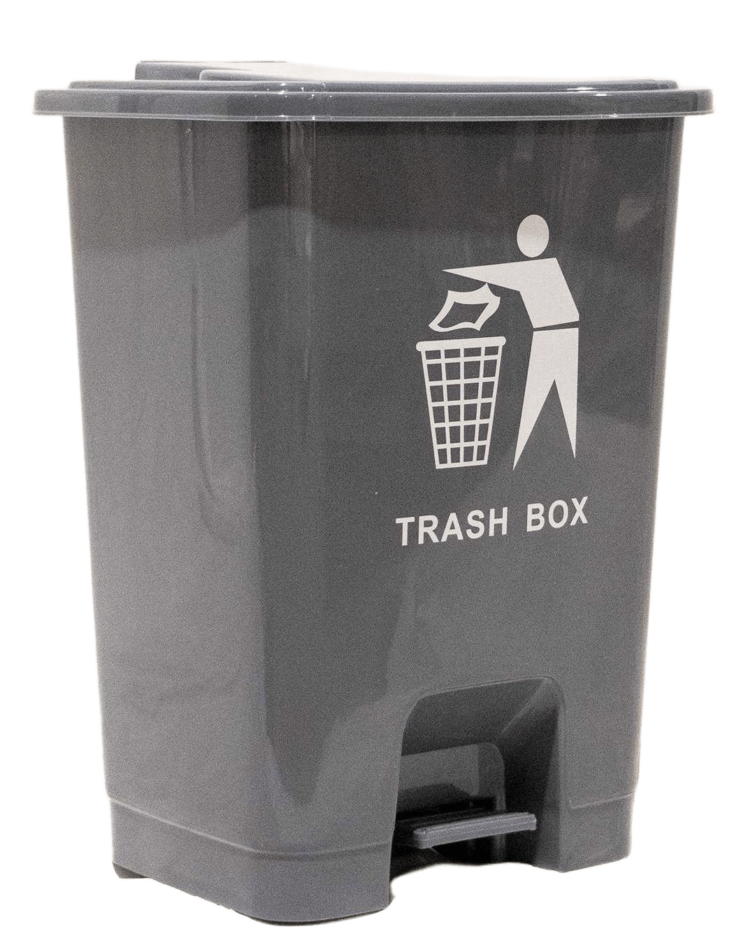 Dustbin Hdpe Plastic 25l Greyl37*w31*h46cm