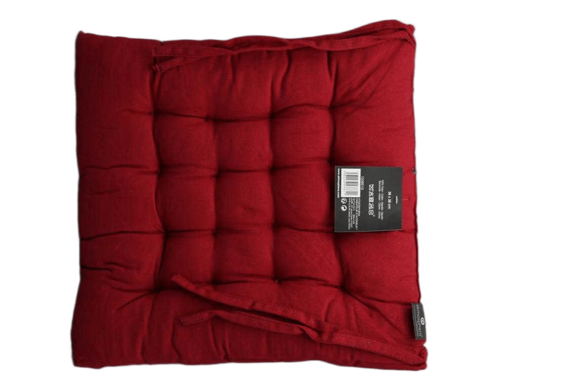 Cushion Chair Red 38x38