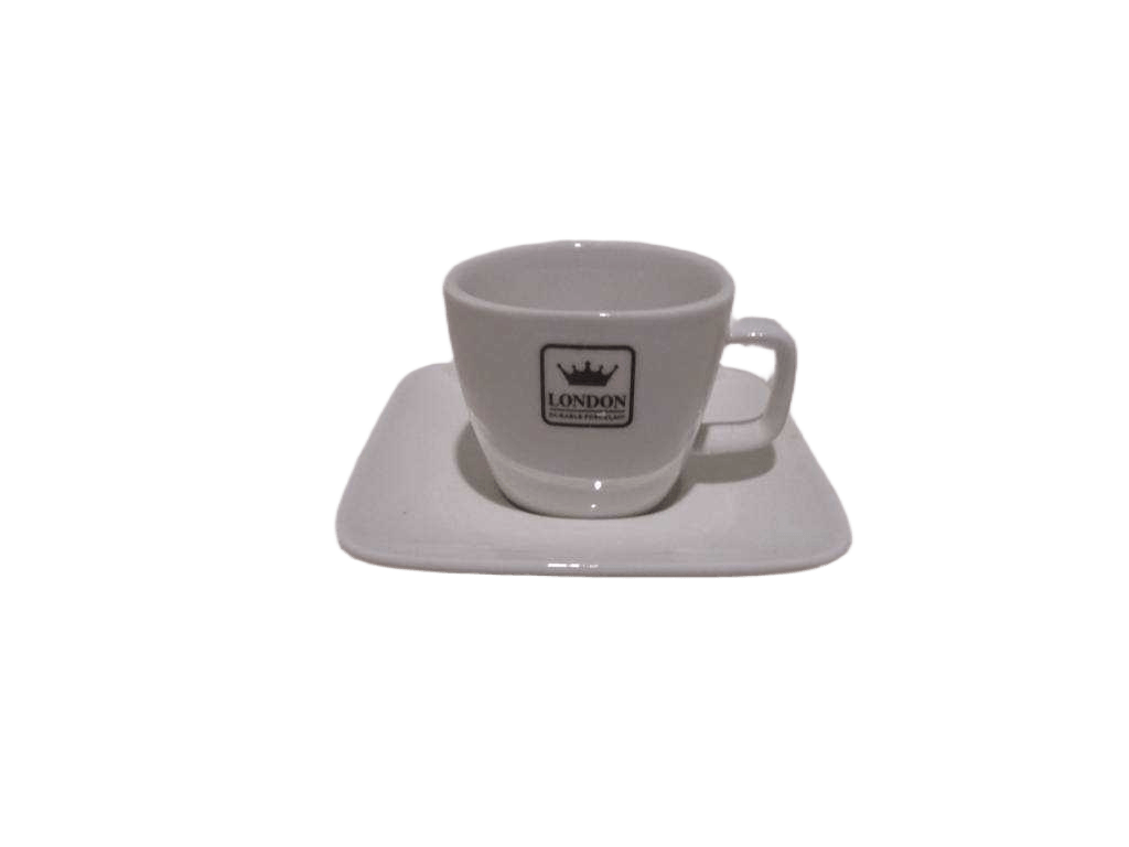 Cup And Saucer 100cc Porcelain