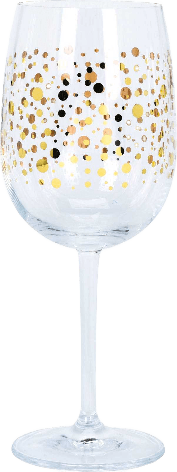Wine Glass Golden Crystal 380ml