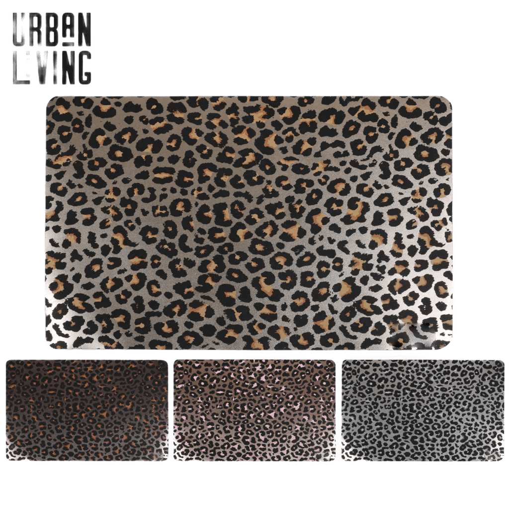Placemat Set Of "leopard" Design Tables 4 Colors Assorted 43,5x28,5cm