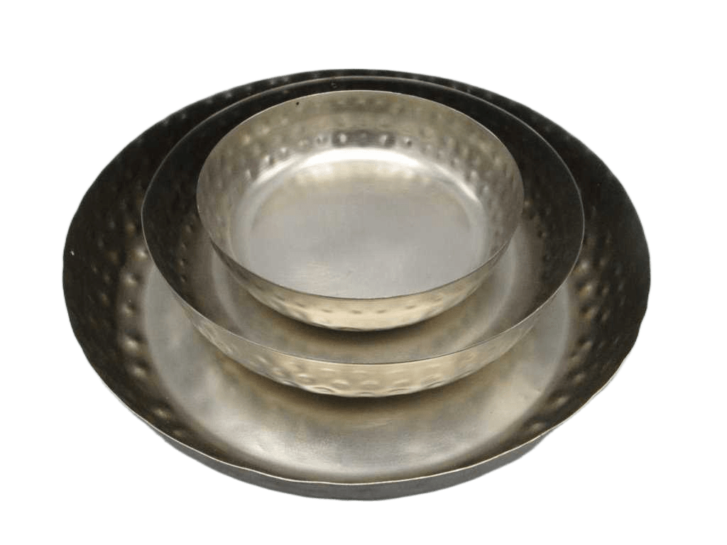 Tray Serving Set Of 3pcs Silve