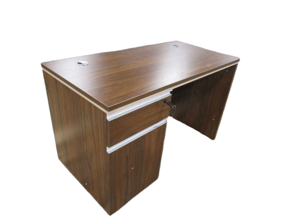 Office Table 120x60x75 Cm Melamine Clr Cream White+c Walnit Ref 23fxd113 /2cl