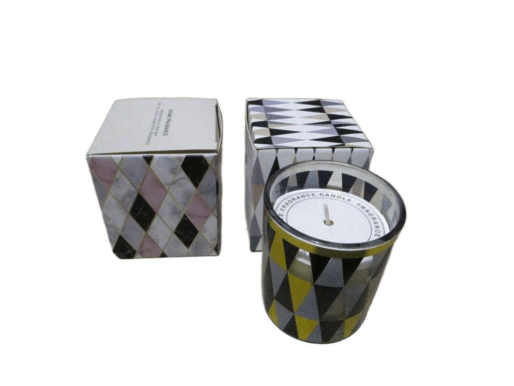 Candle Scented 320g W Glass 7*7*8