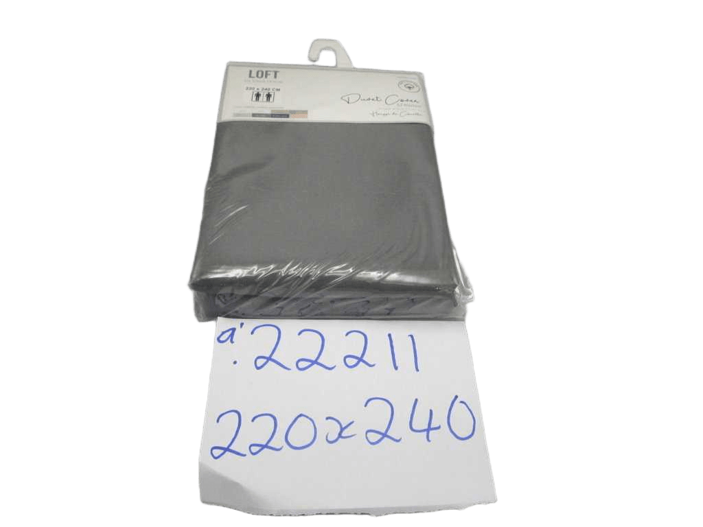 Duvet Cover Plain Col ( 100 % Coton 57 Fils 30 X 30 - 78 X 60 ) 103 Grs/M², Packed In Pvc Bag With Hanger And Insert Card