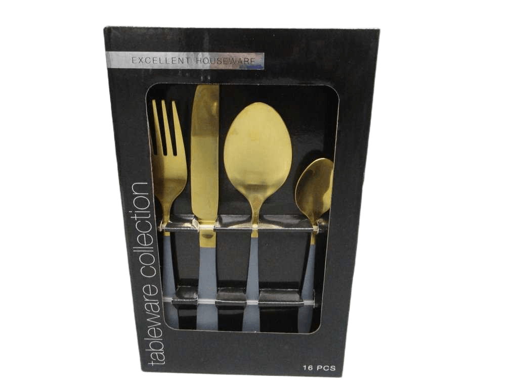 Cutlery Set 16pcs 4ass Clr