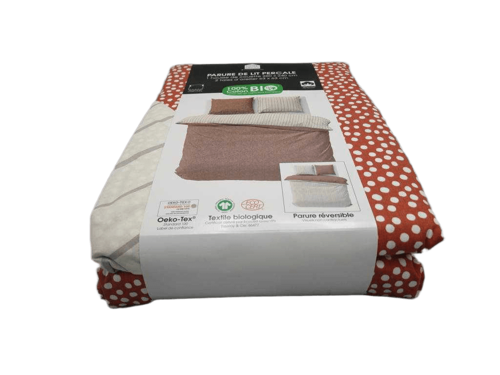 Quilt Poisino Housse De Couette 260x240cm + 2 Taies D''oreiller 63x63cm