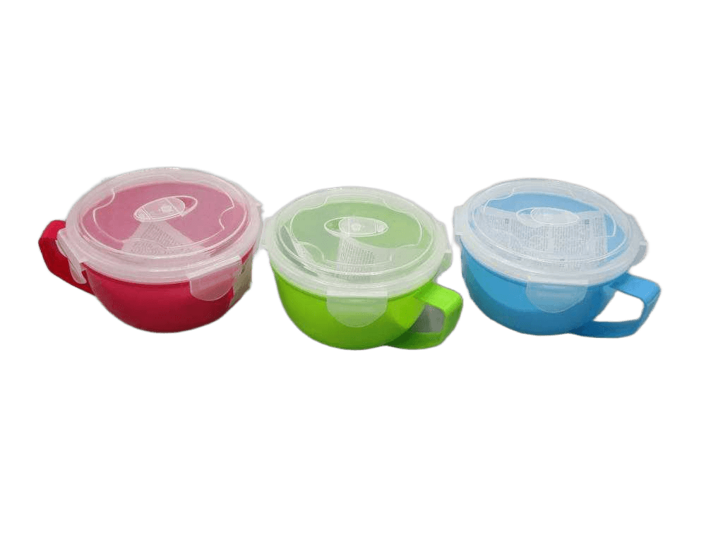 Microwave Bowl 1ltr 3 Ass Clr 1cl=