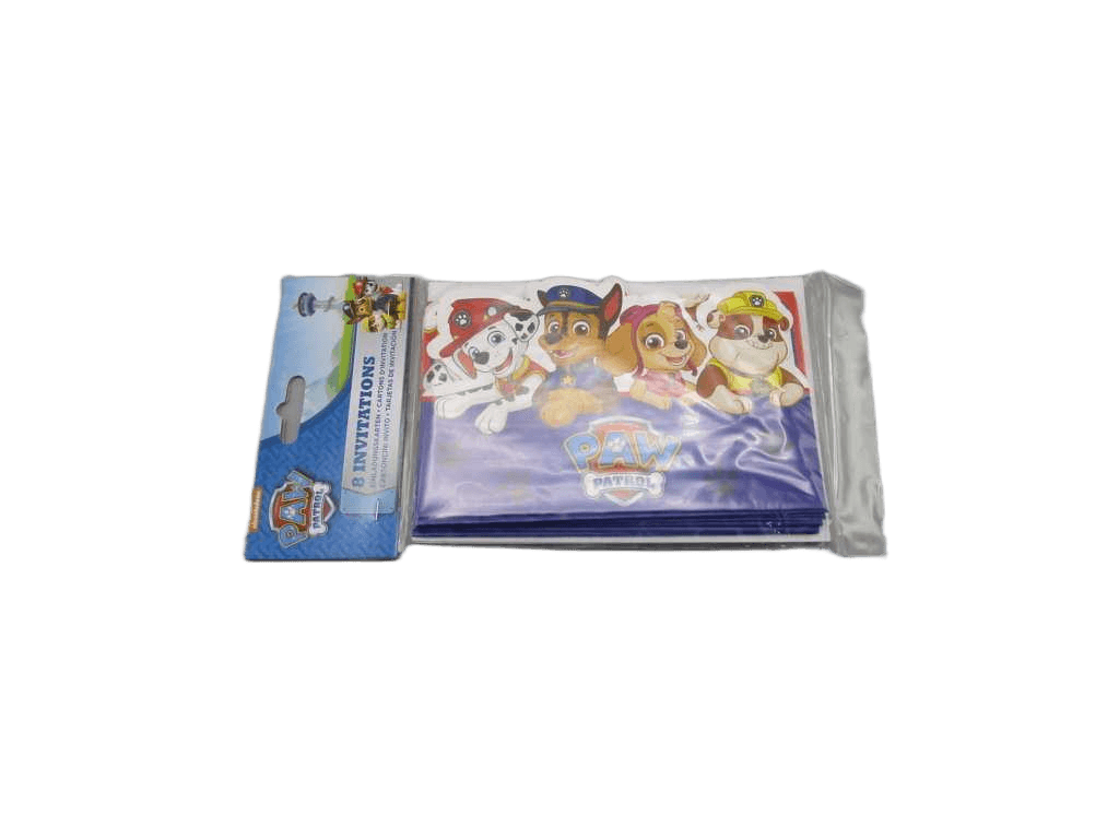 Invitations & Envelopes 8 Pcs Paw Patrol 2018 Paper 16 X 21 Cm