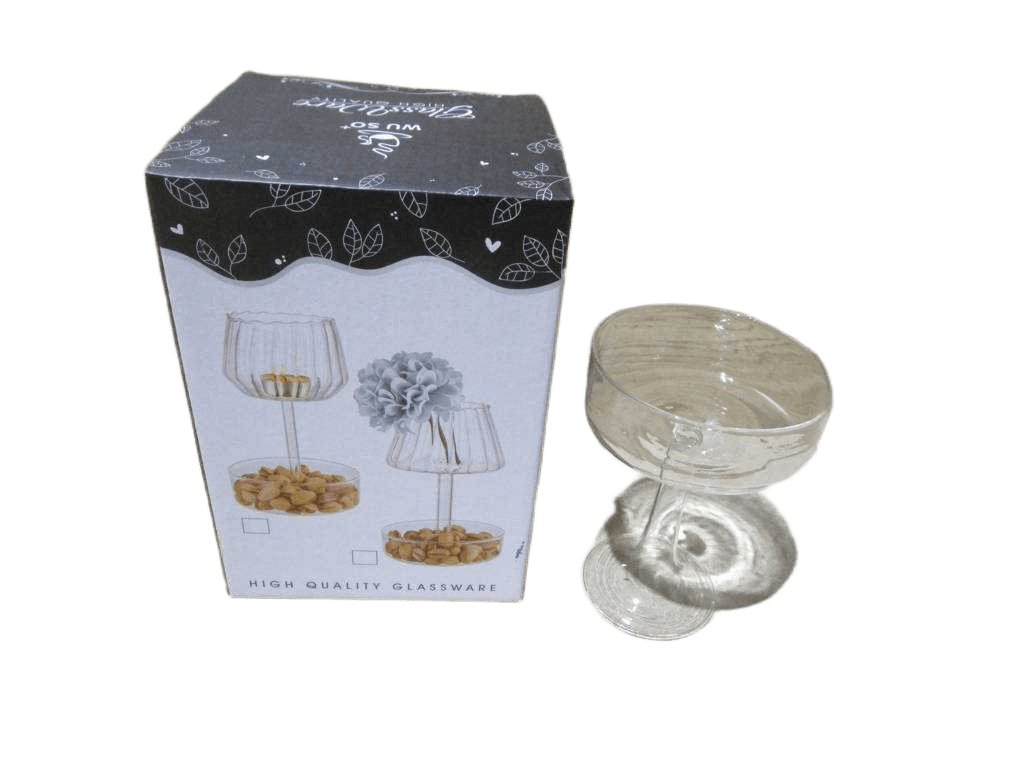 Cup Compote Foam + Color Box Packing Clear 110mm