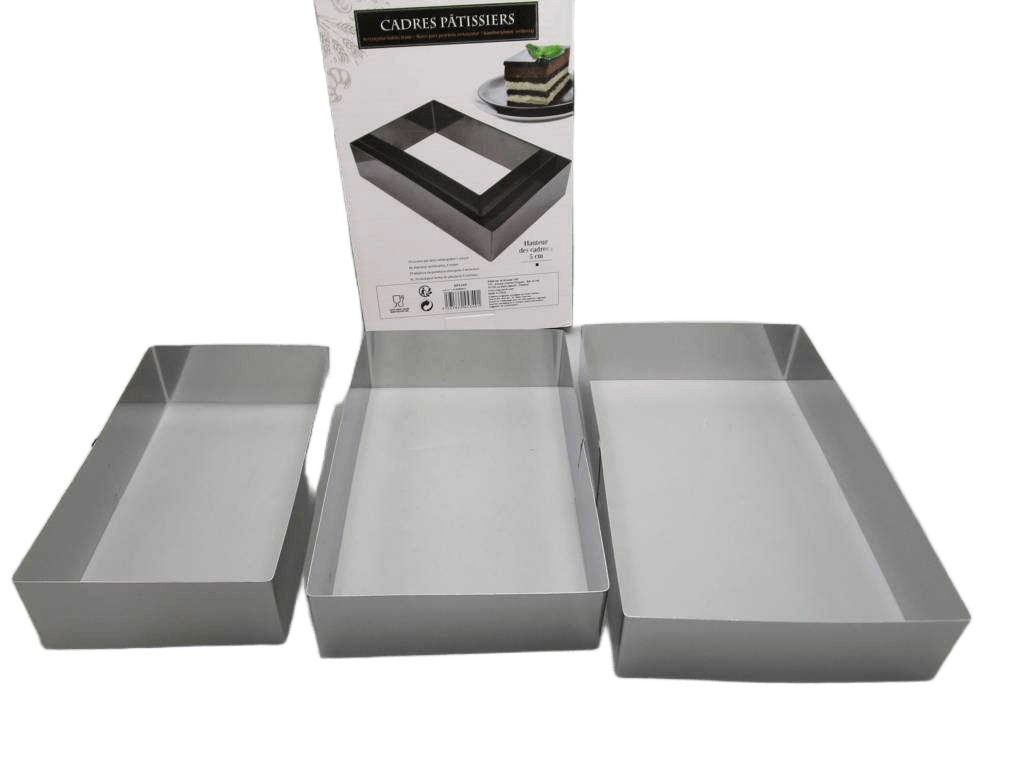 Pastry Rectangle Frame 3 Tailles M12