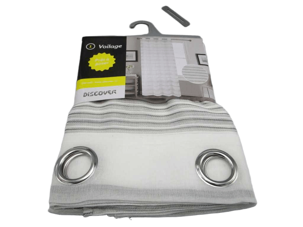 Curtain 8 Rings Cm 100% Polyester Gsm 65 Gr