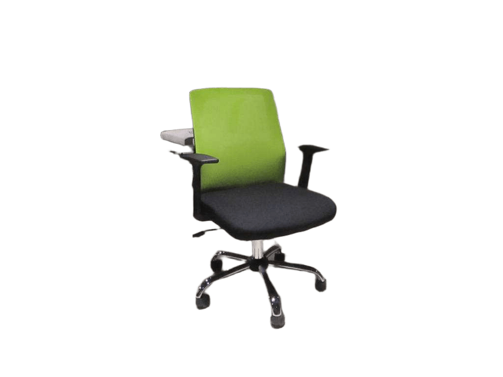 Office Chair Back:green Lfx438-06 Seat:black Lftx-01w60*d56*h89/97 Cmoffice Chair,chrom Base Pparmrest