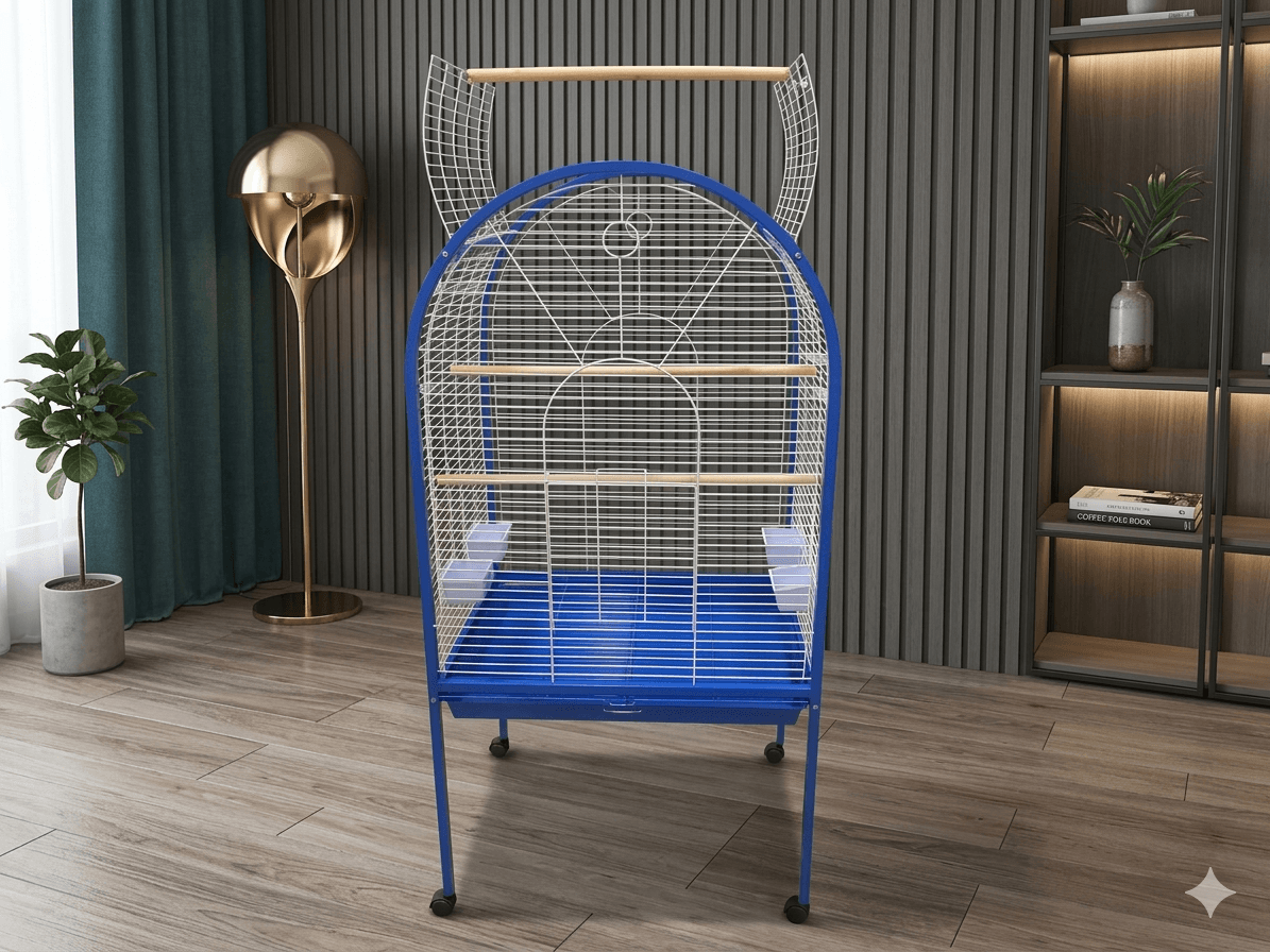 Cage Big Bird 78x60x156blue+ White