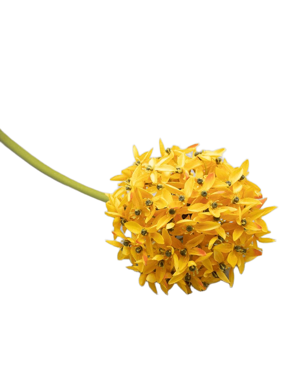 Artificial Ball Flowers Yellow 72 Cm