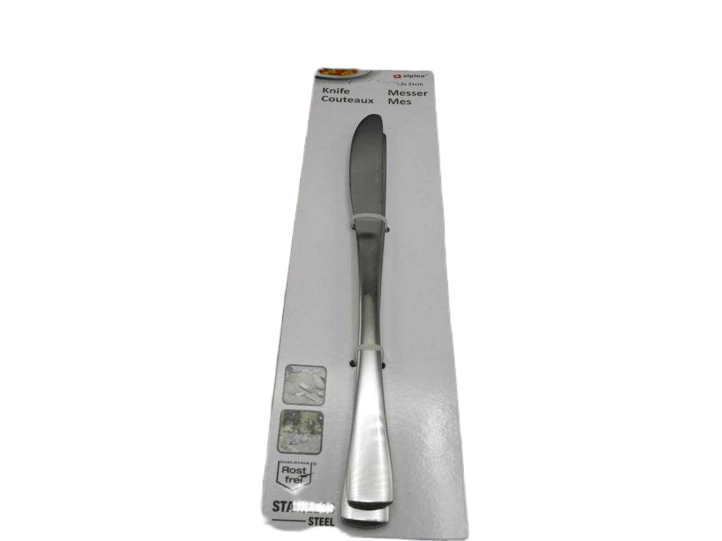 Knife 2pcs 21cm 6,0mm Ss18/0