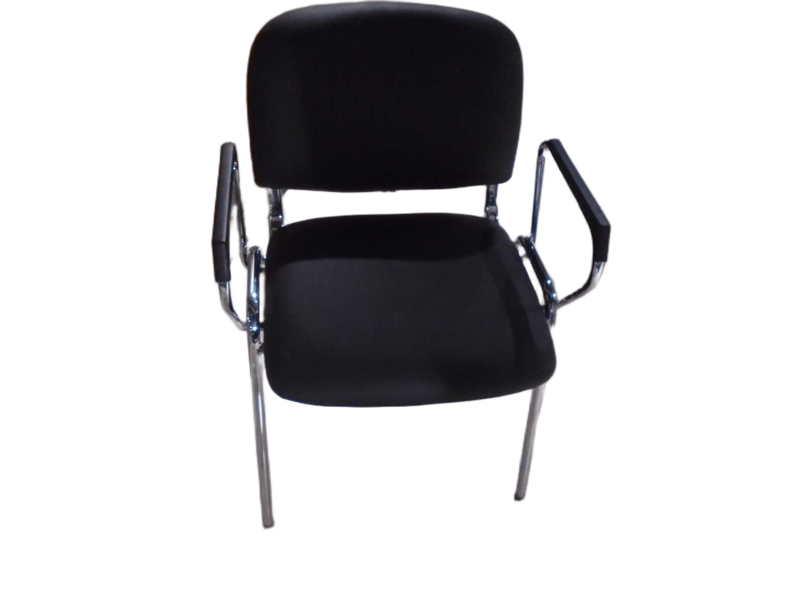 Office Visitor Chair, Pu, Black 169 1cl=
