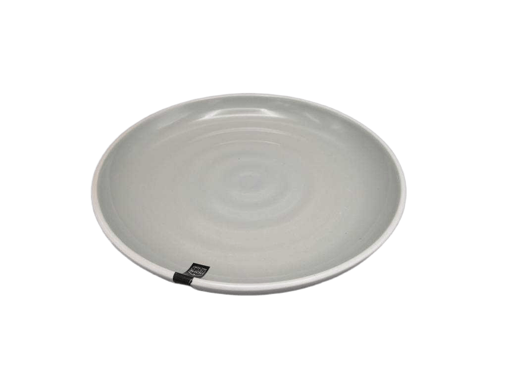 Plate Bicolore Grise 20cm M12