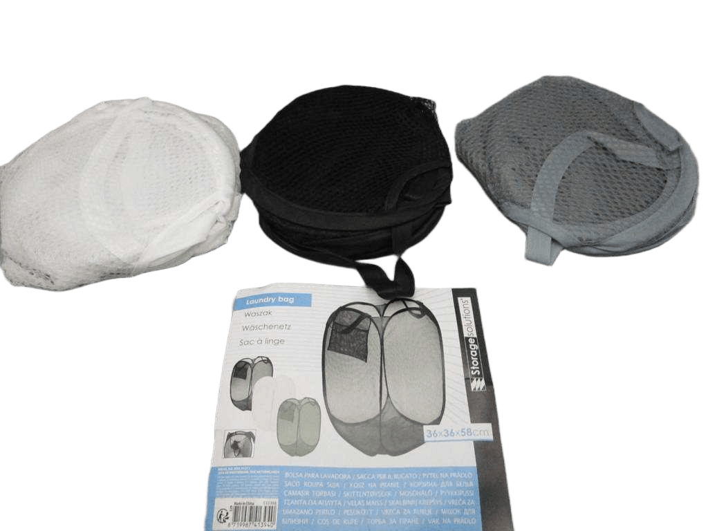 Laundry Bag Foldable 3ass Clr