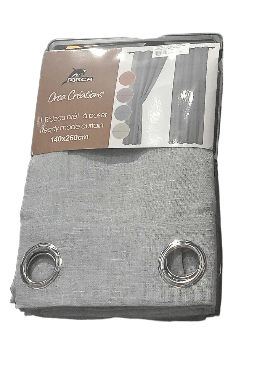 Curtain With 8 Rings Round Teal Matt 100% Polyester Gsm Pvc Packing