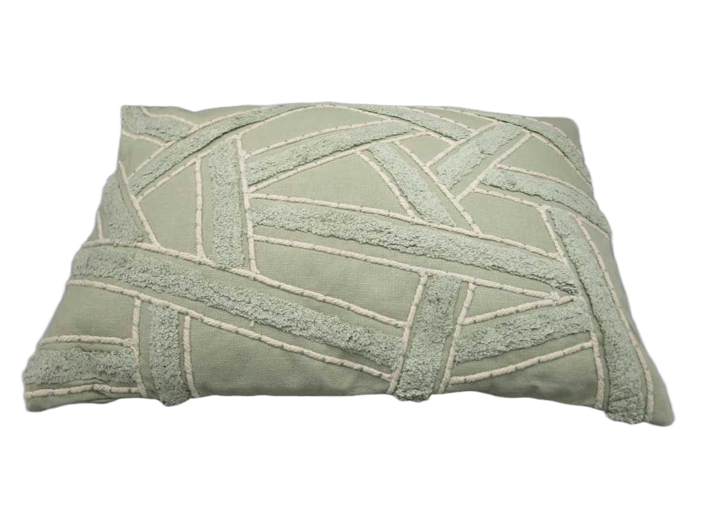 Cushion Cotton Embroidered Cushion With Filler. Filling : 100% Polyester