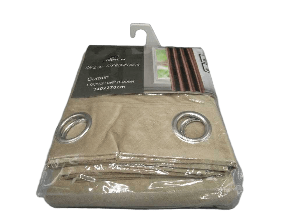 Curtain Velvet 140 X 270 Cm - 8 Rings 100% Polyester