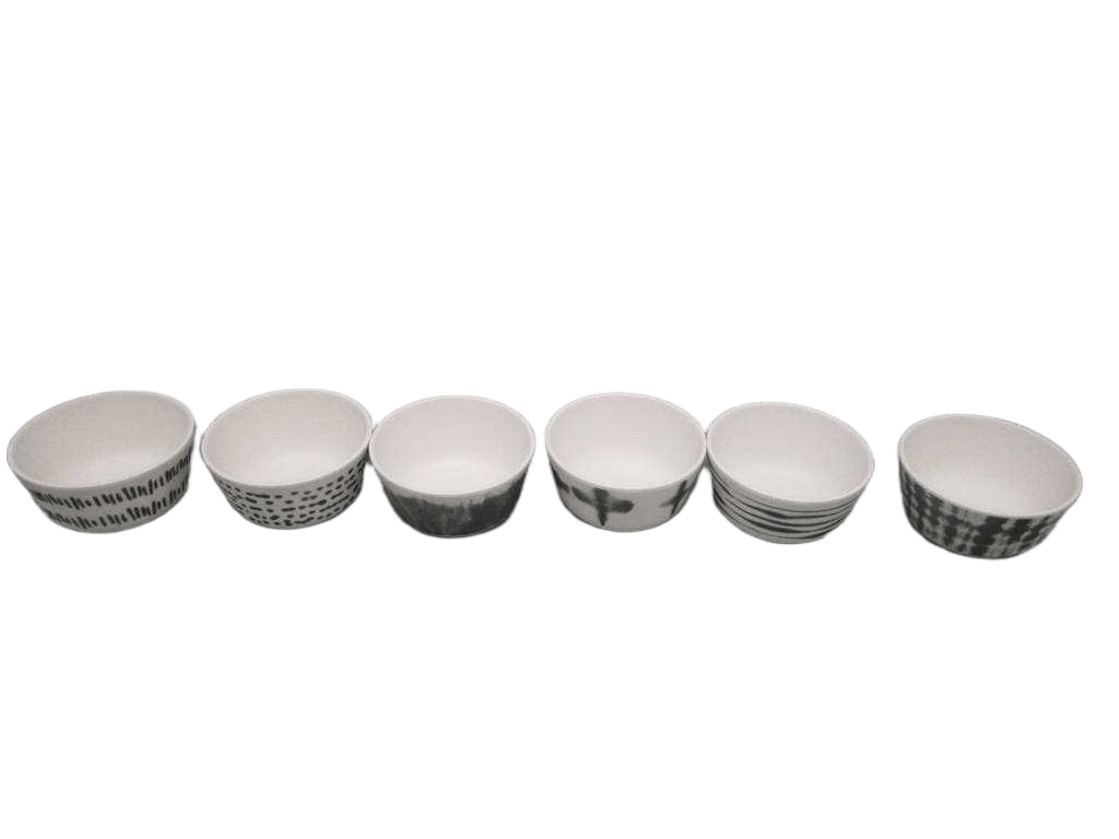 Bowl Melamine 245ml 6ass Clr
