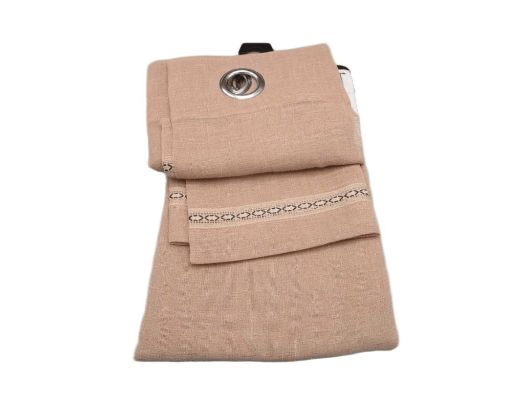 Curtain With 8 Rings Round Teal Matt 100% Polyester Gsm Pvc Packing
