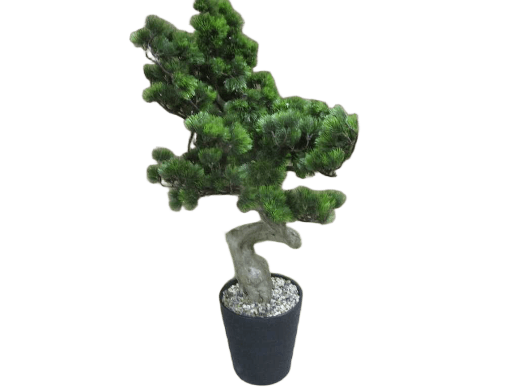 Artificial Tree 88cm Greeting Pine In Plastic Pot(Pot Size:d22 X H22.5cm)