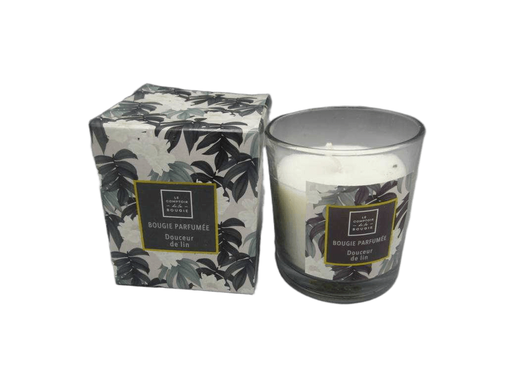 Candle Linen Glass Neda 110g