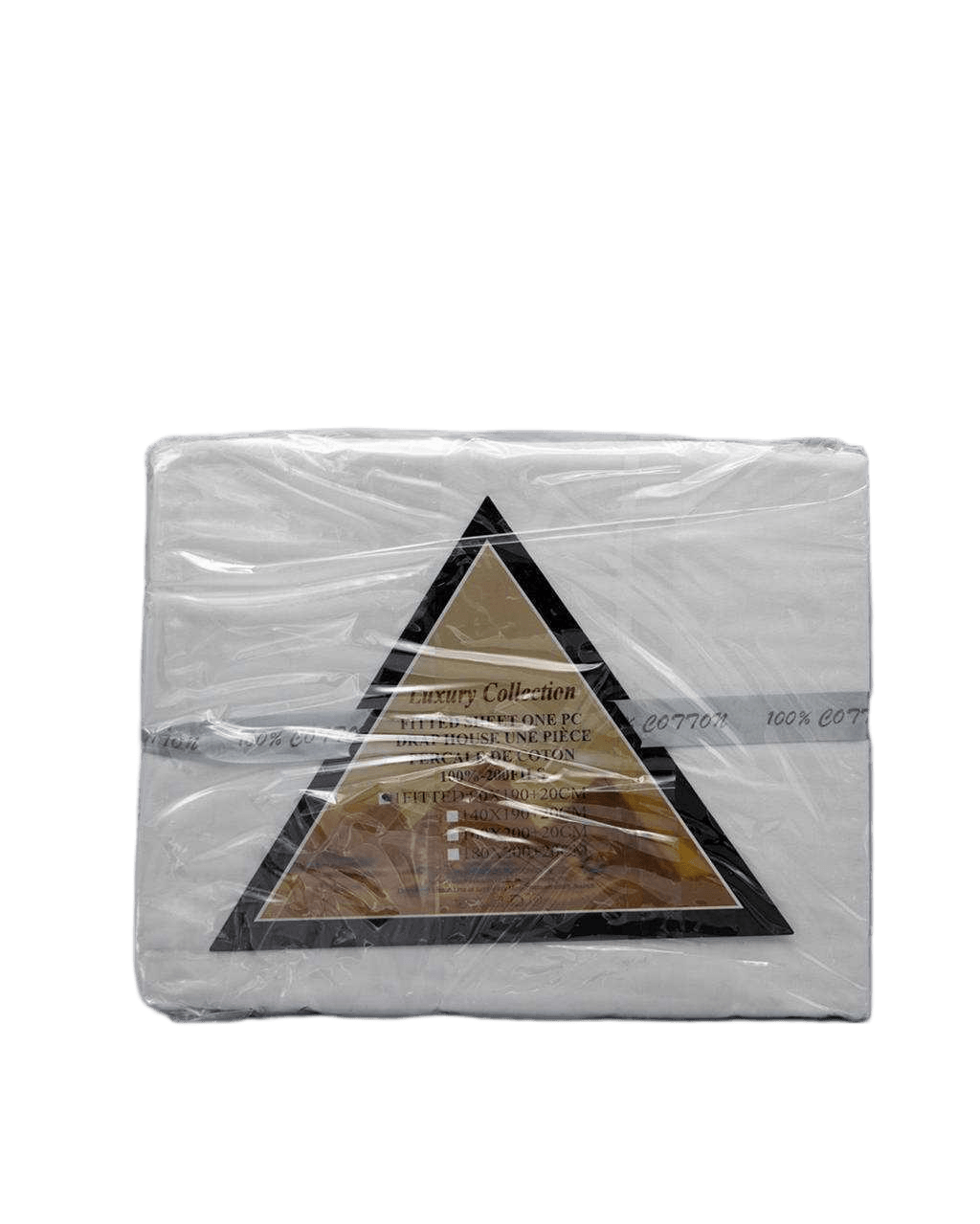 Fitted Sheet 90*190+20 White 100% Coton, T205, 133+72