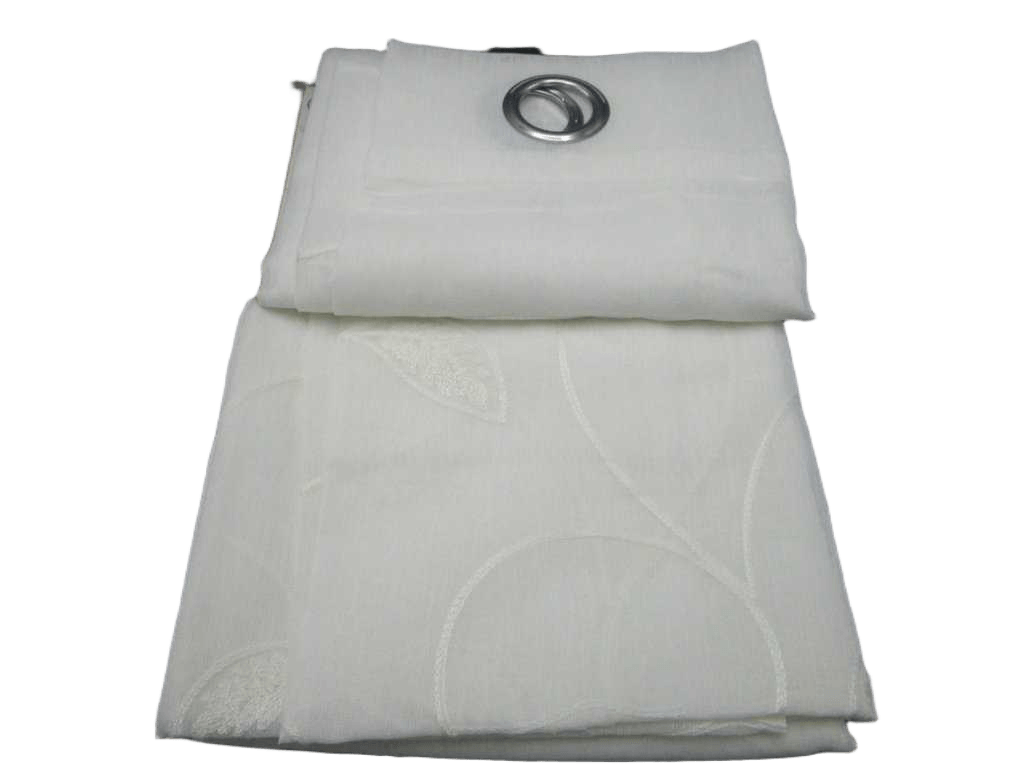 Curtain 140x280 Cm 100% Polyester 8 Ring 110gsm With Packing Hanger