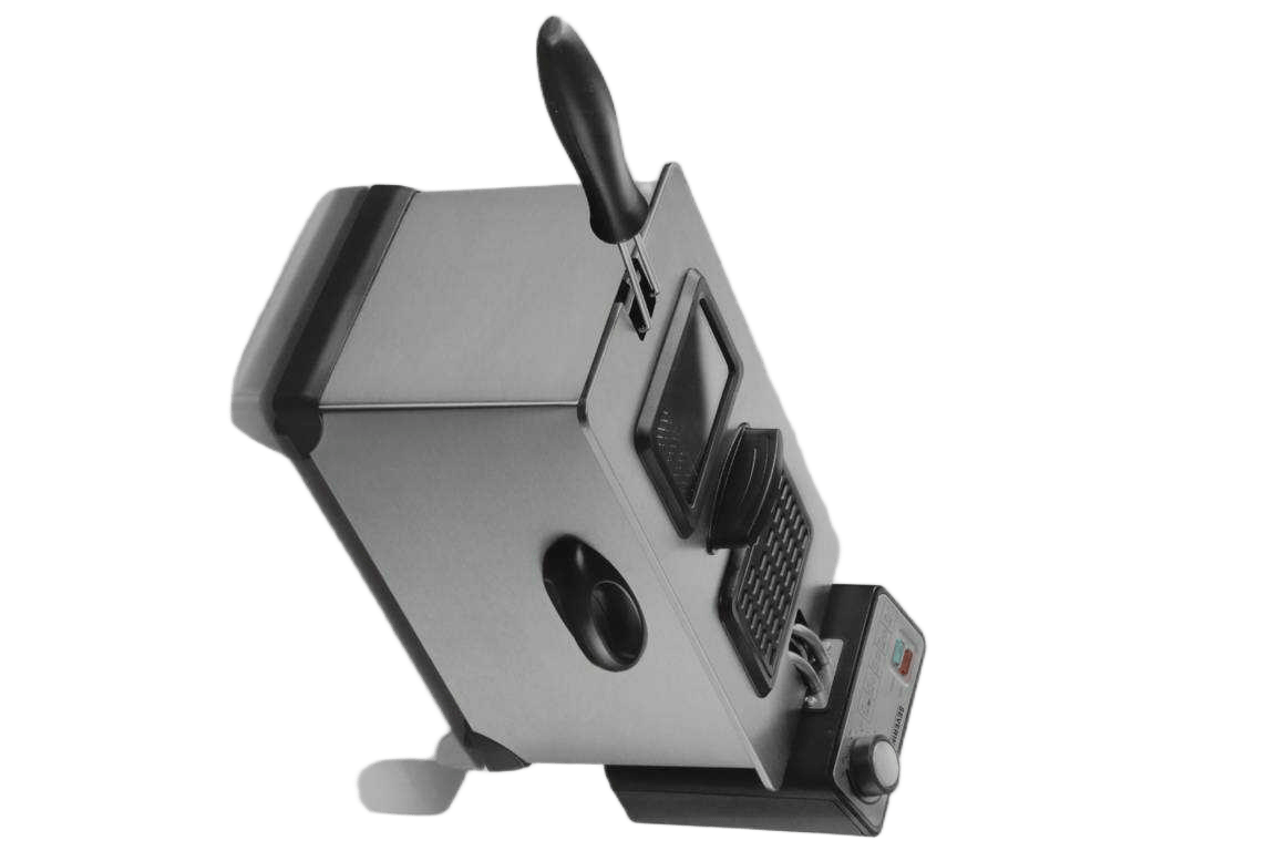 Deep Fryer, Approx. 2000 W, Approx. 3 L, Deep Frying Capacity Approx. 400 G, Up To 190c, Removable Oil Fat Container, Oil Fat Container And Fryer Basket Dishwasher Safe