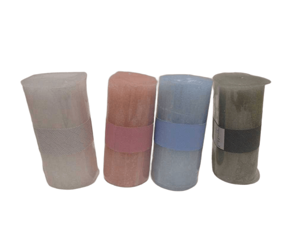 Candle Pillar 70x140mm 4ass Cl