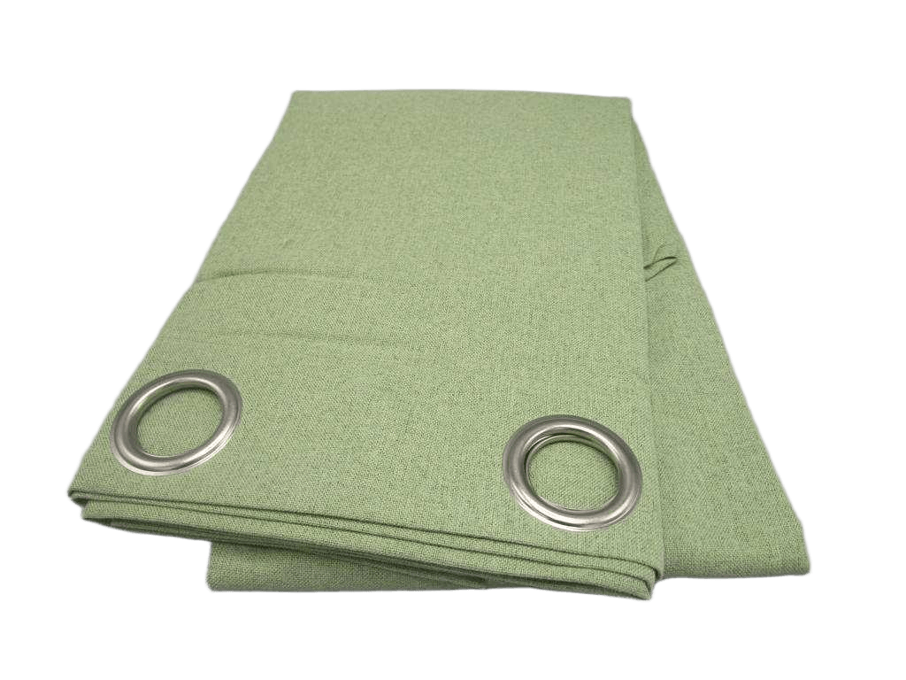 Curtain Black Out Jacquard Curtain 135x270cm 100% Polyester 8 Rings 200 Gsm With Pvc Packing ,with Grey Bottom Coating