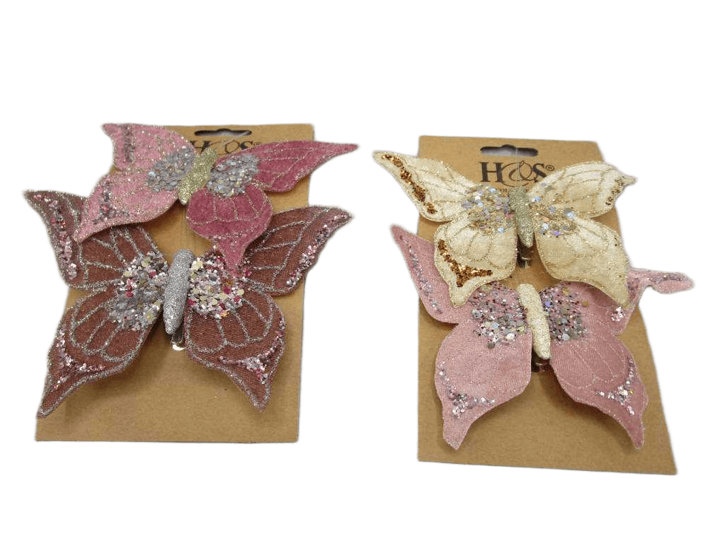 Butterfly On Clip Set Of 2 1cl=