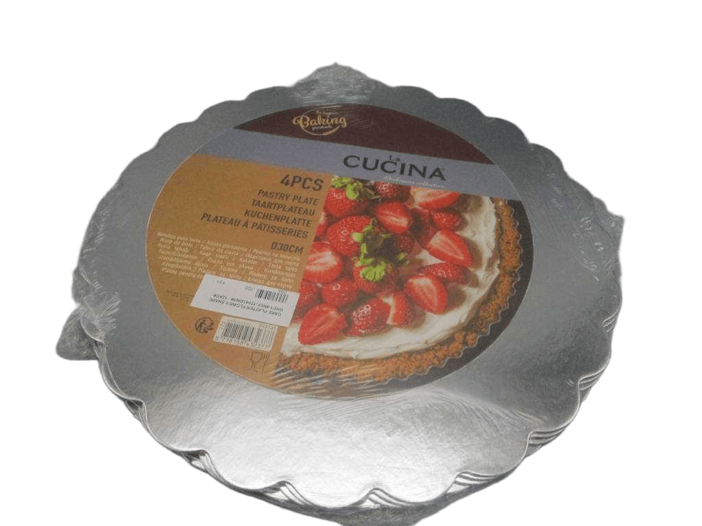 Cake Platter Flower Shape Grey
